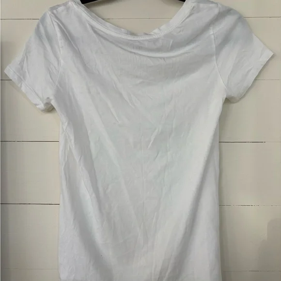 Quince White Short Sleeve Basic Tee - Picture 4 of 4